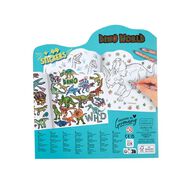 Artwrap Dino World Colour Book Figural Multi-Coloured