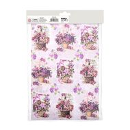 Decoupage Paper A4 2Desx2 4Sheets With Assorted Colours