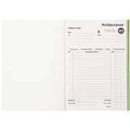 WS Multibook Duplicate NCR 50 Forms Green Mid A5
