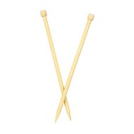 Uniti Bamboo Knitting Needles 12.0mm 35cm Brown Mid 2 Pack
