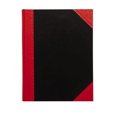 Spirax Casebound Notebook Black/Red A5