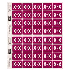 Filecorp Coloured Labels X Purple Mid