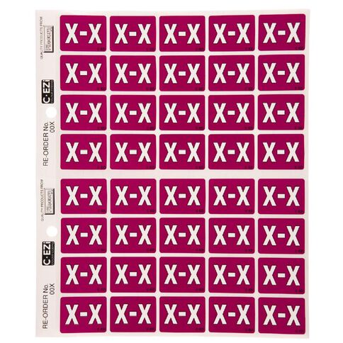 Filecorp Coloured Labels X Purple