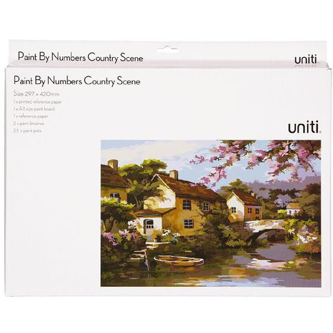 Uniti Paint by Numbers A3 Countryside