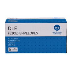 WS Window Seal DLE E20E Envelope White 250 Pack
