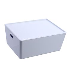 Living & Co Lisse Lidded Organiser White 11L