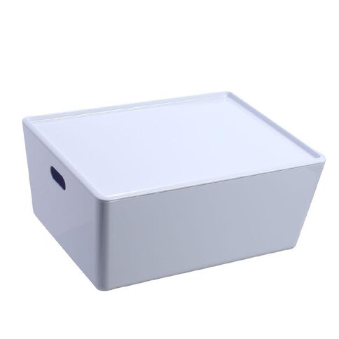 Living & Co Lisse Lidded Organiser White 11L