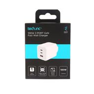 Tech.Inc 100W Gan 3 Port USB with Charger