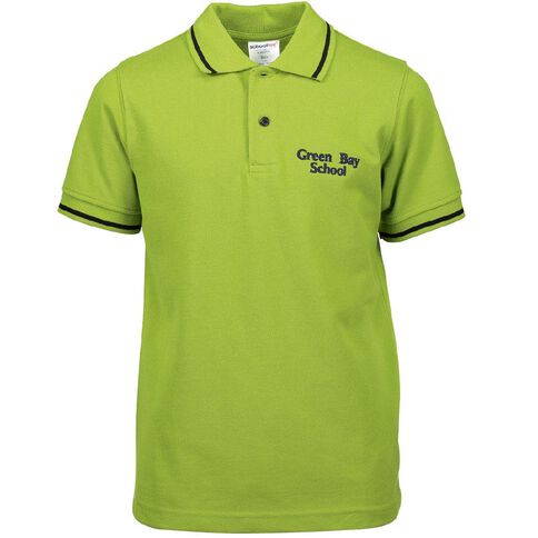 Schooltex Green Bay Primary Short Sleeve Polo with Embroidery