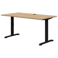 Rapid Fixed Height Desk 1500 x 800 Black