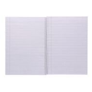 WS Exercise Book 8B8 7mm Ruled Spiral 50 Leaf Wiro Red