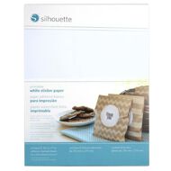 Silhouette Printable Sticker Paper White 8.5 x 11 inch 8 Sheets