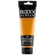 BLOCKX Acrylic Tube 120ml Yellow Ochre Shade Red Red