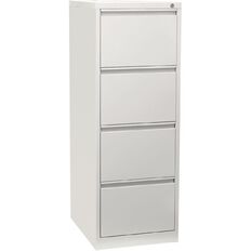 Precision Firstline 4 Drawer Vertical Filing Cabinet White