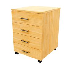 Zealand 4 Drawer Lockable Mobile NZ Tawa