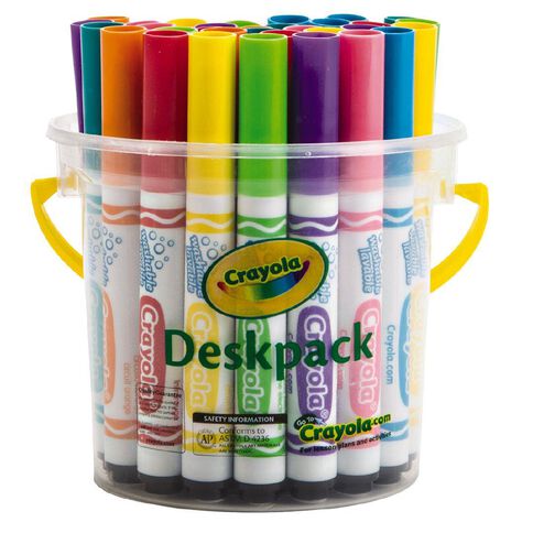 Crayola Bright Ultra-Clean Washable Markers Deskpack 32 Pack