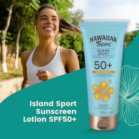 Hawaiian Tropic Island Sport Sunscreen Lotion SPF50+ 180ml