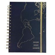 Uniti Travel Notebook Spiral Hardcover A5 Black