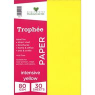 Trophee Paper 80gsm Intensive Yellow A4 30 Pack