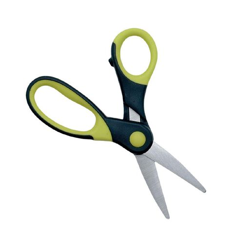 WS Scissors Soft Grip 5 inch Grey Mid
