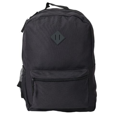 H&H Recycled Senior Backpack Plain Black 14L