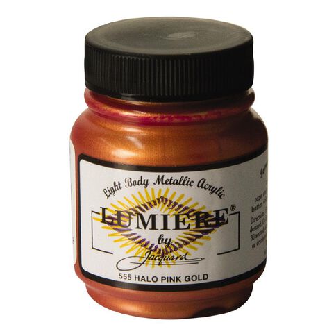 Jacquard Lumiere Acrylic Paint Halo Pink Gold 66.54ml