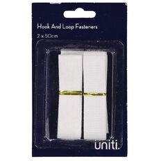 Uniti Hook and Fasteners White 50cm