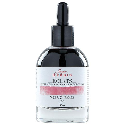 Jacques Herbin Eclats Watercolour Ink 325 50ml Old Rose Rose