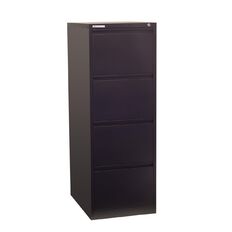 Precision Classic Filing Cabinet 4 Drawer Matt Black