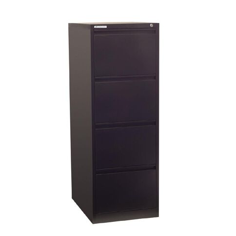 Precision Classic Filing Cabinet 4 Drawer Matt Black Warehouse