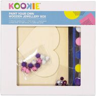Kookie Paint Your Own Wooden Jewellery Box 23 Piece