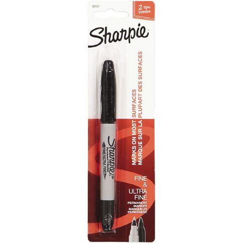 Sharpie Single Marker Twin Tip Black 1 Pack