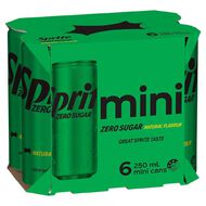 Sprite Zero Sugar Mini 250ml 6 Pack