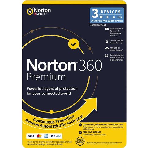 Norton 360 Premium 3 Device 12 Months