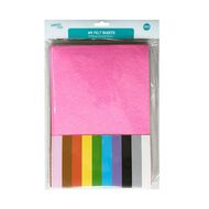 Uniti Felt Sheet 10 Pack Assorted A4