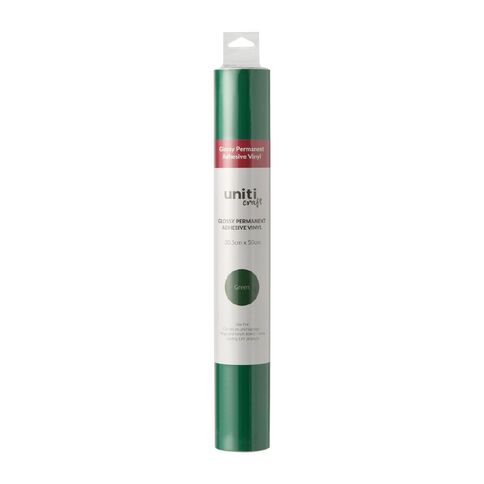 Uniti Craft Glossy Permanent Vinyl 30.5Cm X 50Cm Green