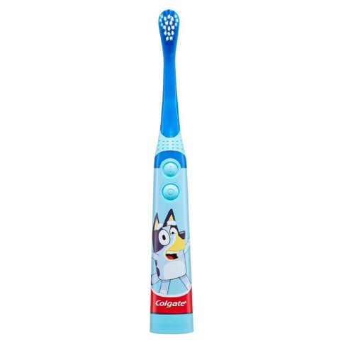 Colgate Kids' Junior Bluey Battery Powered Electric Toothbrush 1 Pack