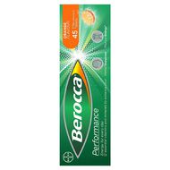 Berocca Energy Vitamin B & C Orange Flavour Effervescent Tablets 45 Pack