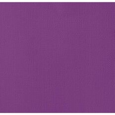 American Crafts Cardstock Textured Grape Purple Mid 12in x 12in