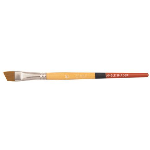 Princeton Snap Brush Short Handle Taklon Angle Shader 1/2 Gold