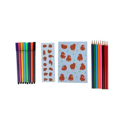 Uniti Kids Kiwi Plush Stationery Set