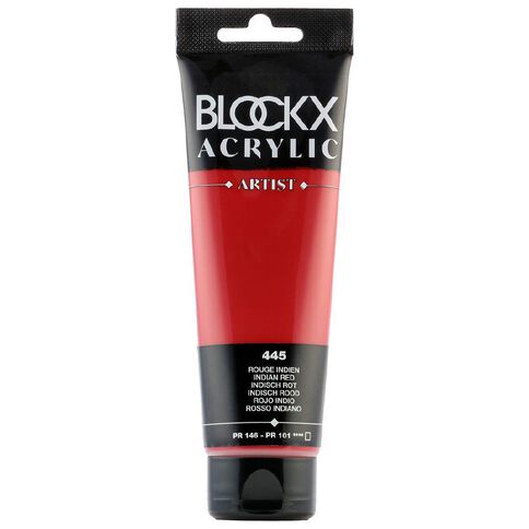 BLOCKX Acrylic Tube Indian Red 120ml