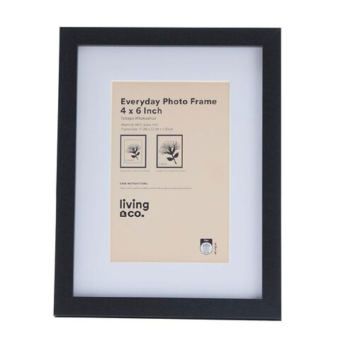 Living & Co Everyday Photo Frame 4in x 6in Black