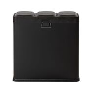 Living & Co 3 Pedal Bin Black 60L