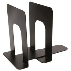 WS Metal Book Ends 2 Pack Black 6 inch