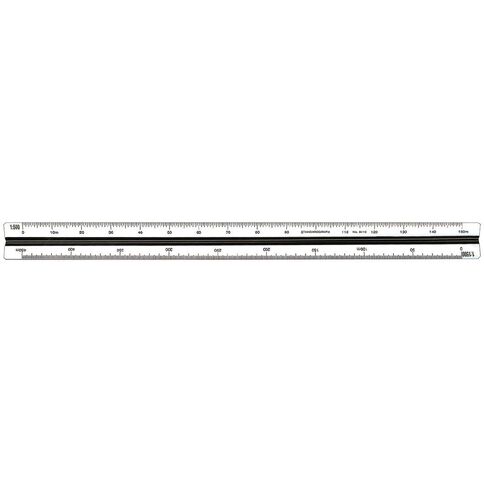 Standardgraph 9419 Tri Scale Ruler Surveying Clear