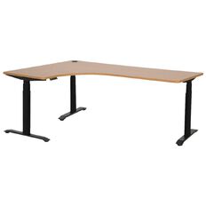 Jasper J Emerge Electric Workstation LH 1800x1200 Beech/Black