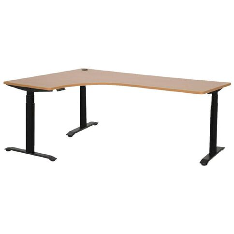 Jasper J Emerge Electric Workstation LH 1800x1200 Beech/Black