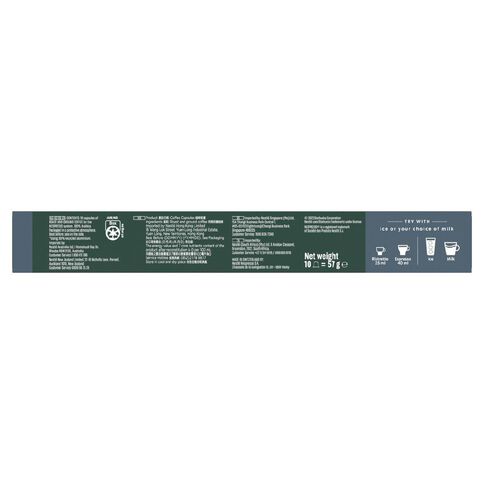 Starbucks by Nespresso Coffee Capsule Espresso Roast Capsules 10 Pack