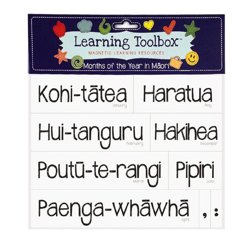 Learning Toolbox Magnetic NZ Maori Months Assorted 21 Pack
